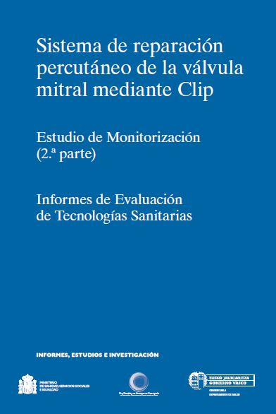 Imagen de portada del libro Sistema de reparación percutáneo de válvula mitral mediante Clip