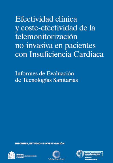 Imagen de portada del libro Efectividad clínica y coste-efectividad de la telemonitorización no-invasiva en pacientes con insuficiencia cardiaca
