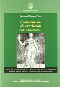 Imagen de portada del libro Comentarios de erudición