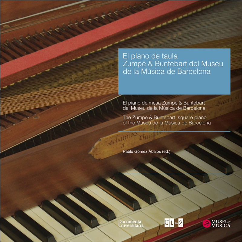 Imagen de portada del libro El piano de taula Zumpe & Buntebart del Museu de la Música de Barcelona