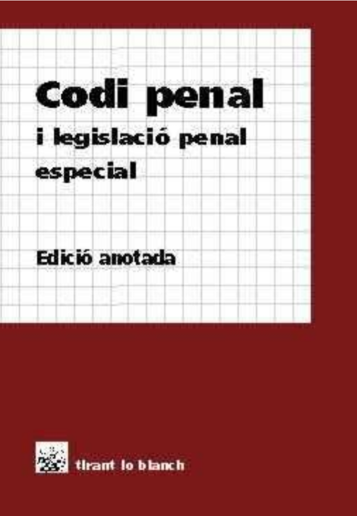 Imagen de portada del libro Codi penal i legislació penal especial