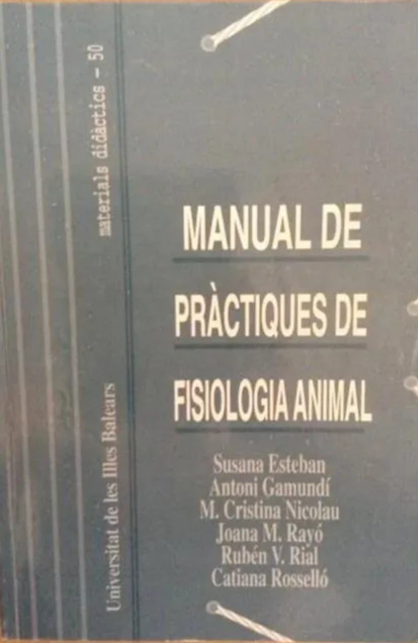 Imagen de portada del libro Manual de pràctiques de fisiologia animal
