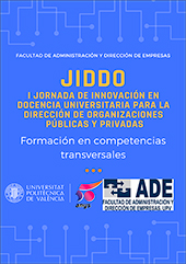 Imagen de portada del libro JIDDO. I Jornada de innovación en docencia universitaria para la dirección de organizaciones públicas y privadas