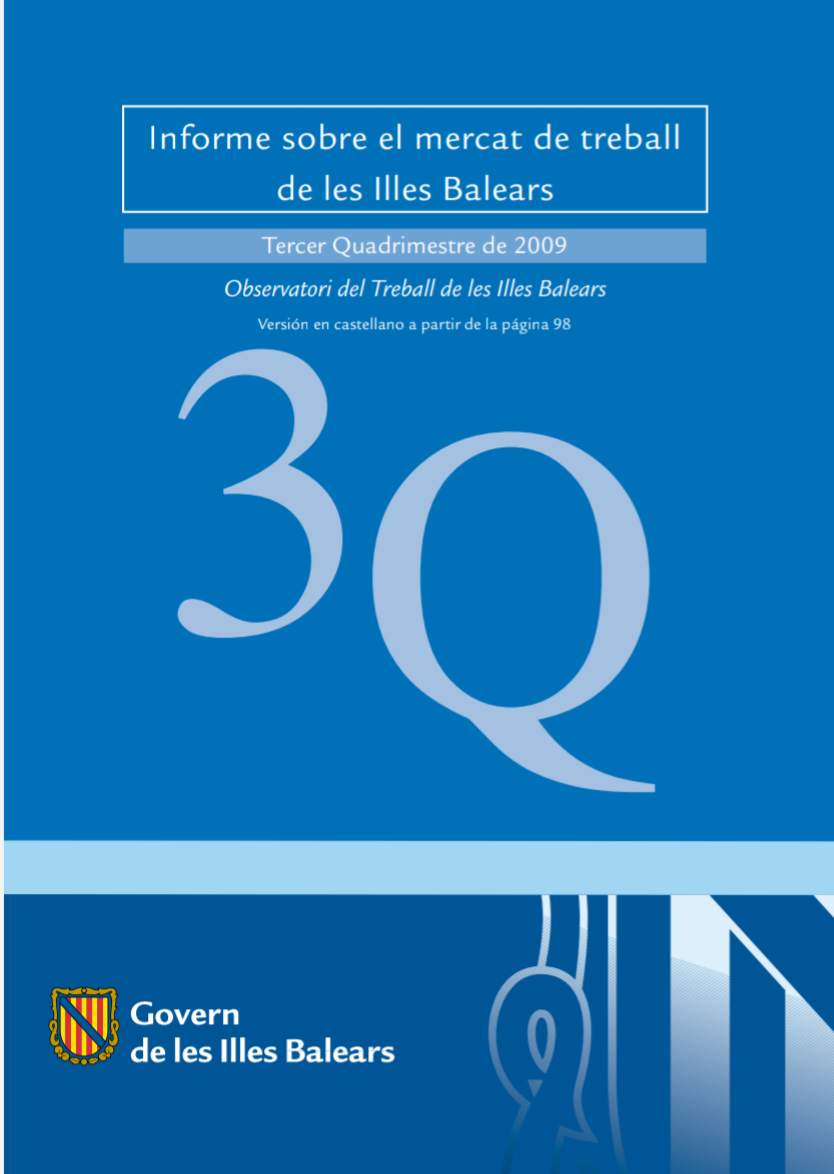 Imagen de portada del libro Informe sobre el mercat de treball de les Illes Balears