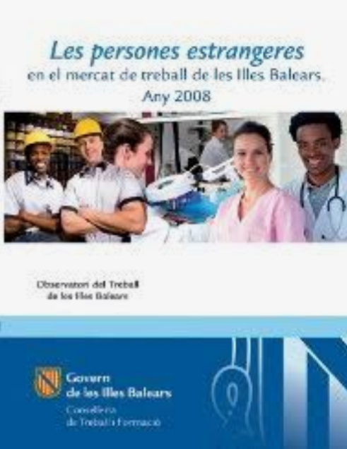 Imagen de portada del libro Les persones estrangeres en el mercat de treball de les Illes Balears