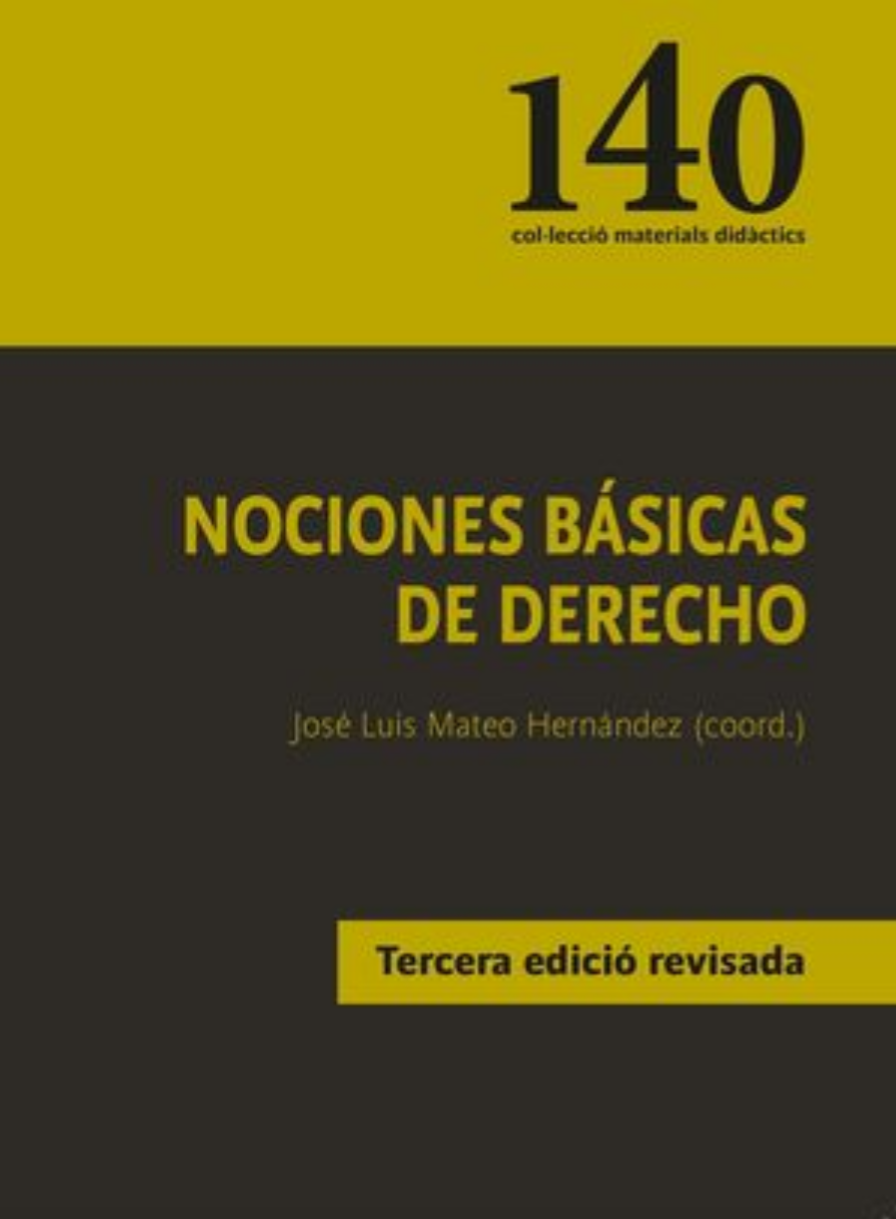 Imagen de portada del libro Nociones básicas de derecho