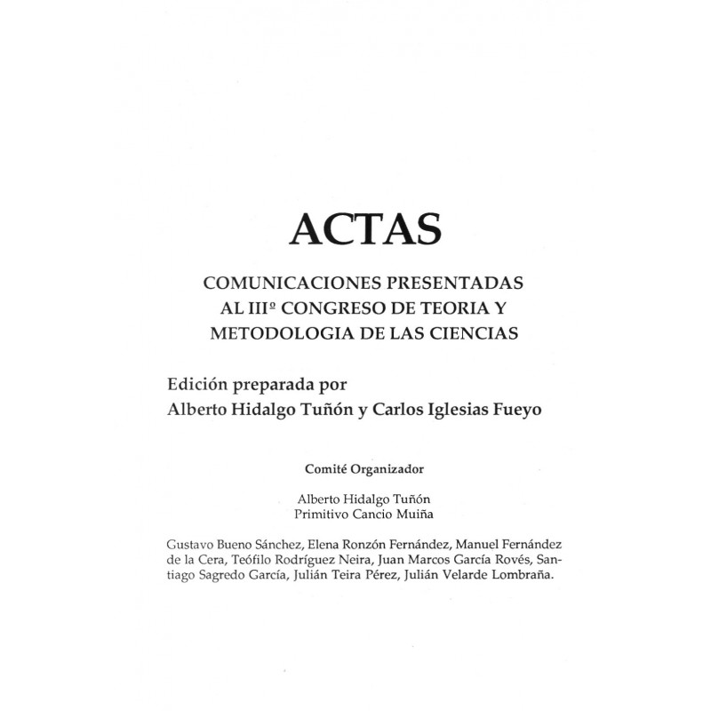 Imagen de portada del libro Actas