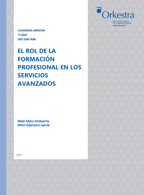 Imagen de portada del libro El rol de la formación profesional en los servicios avanzados