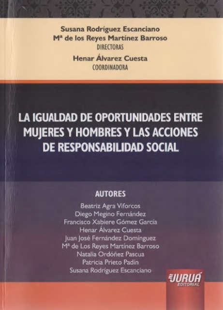 Imagen de portada del libro La igualdad de oportunidades entre mujeres y hombres y las acciones de responsabilidad social