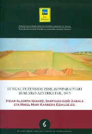 Imagen de portada del libro Euskal zuzenbide zibil konparatuari buruzko azterketak, 2019