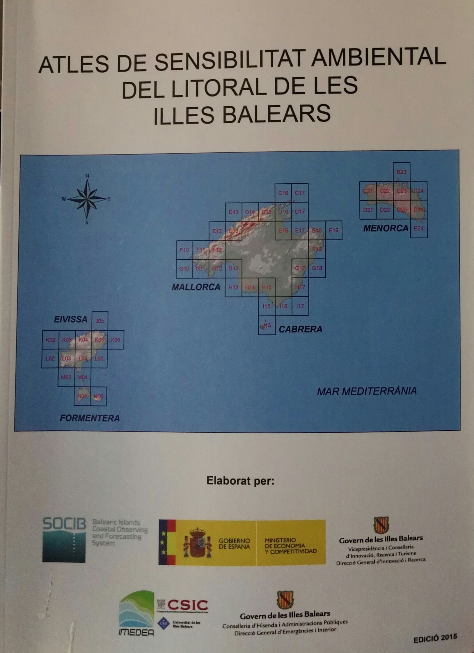 Imagen de portada del libro Atles de sensibilitat ambiental del litoral de les Illes Balears