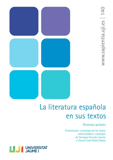 Imagen de portada del libro La Literatura española en sus textos