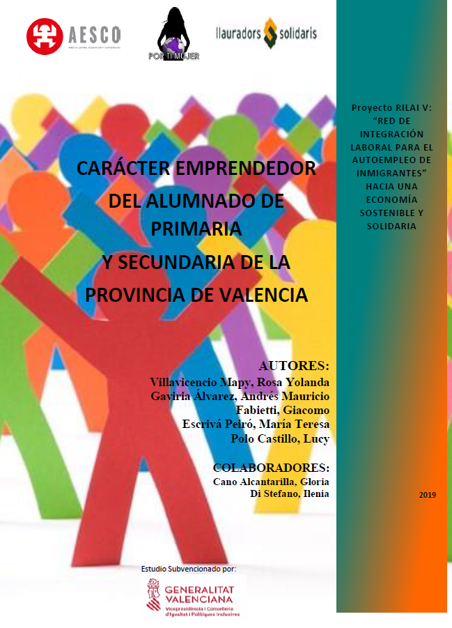 Imagen de portada del libro Carácter emprendedor del alumnado de primaria y secundaria de la provincia de Valencia