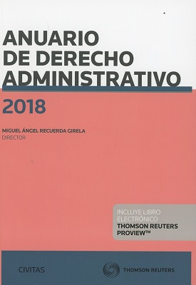 Imagen de portada del libro Anuario de derecho administrativo 2018