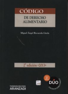 Imagen de portada del libro Código de derecho alimentario