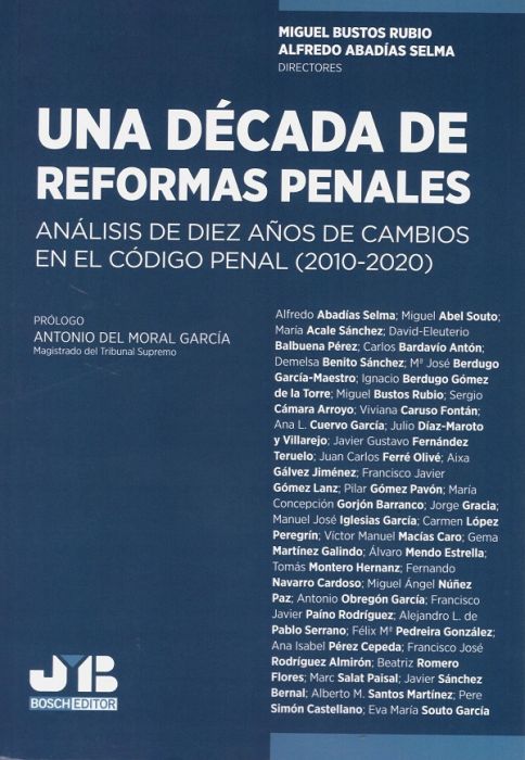 Imagen de portada del libro Una década de reformas penales