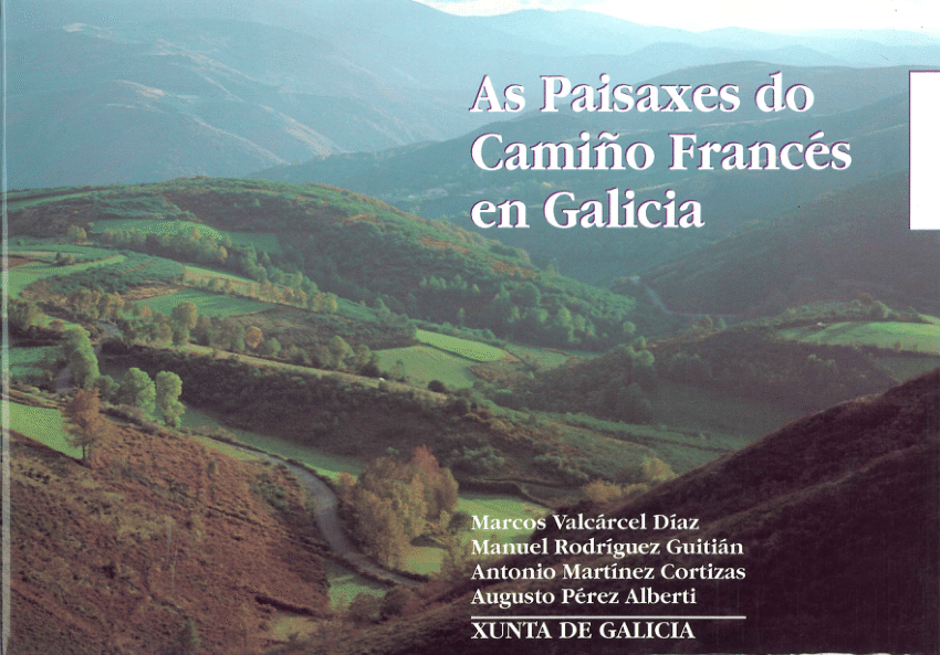 Imagen de portada del libro As paisaxes do camiño francés en Galicia