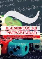 Imagen de portada del libro Elementos de probabilidad