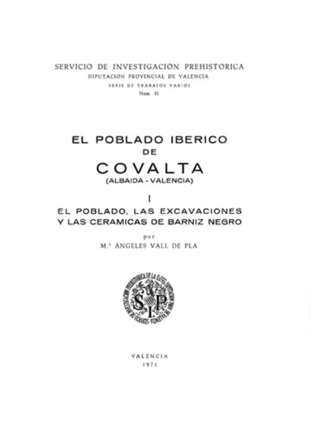 Imagen de portada del libro El poblado ibérico de Covalta (Albaida, Valencia)