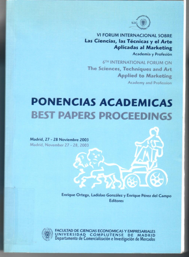 Imagen de portada del libro VI Forum Internacional sobre Las Ciencias, las Técnicas y el Arte Aplicadas al Marketing