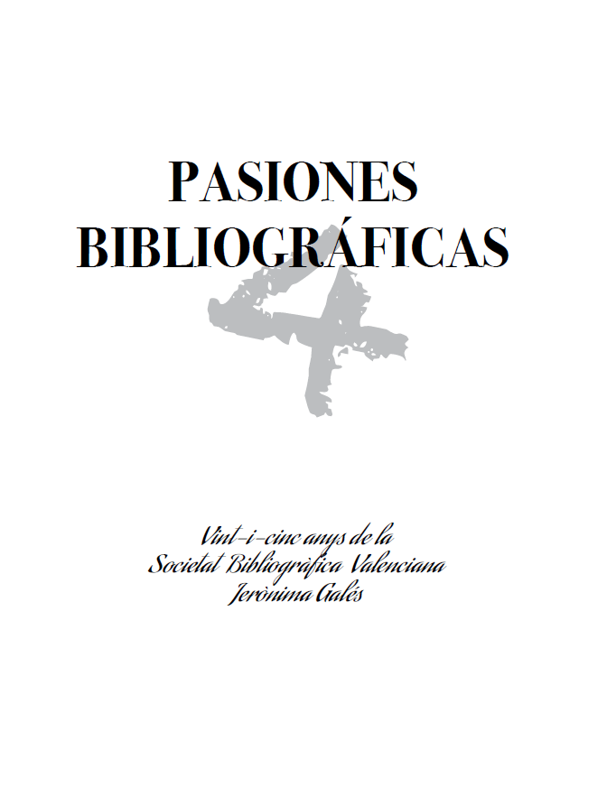 Imagen de portada del libro IV Pasiones bibliográficas