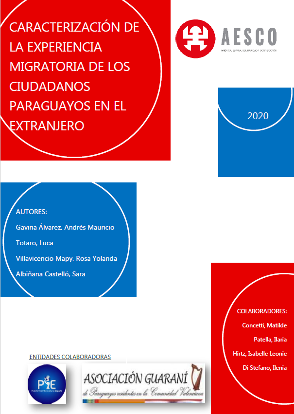 Imagen de portada del libro Caracterización de la experiencia migratoria de los ciudadanos paraguayos en el extranjero