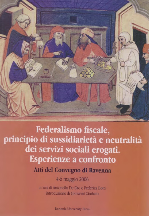 Imagen de portada del libro Federalismo fiscale, principio di sussidiarietà e neutralità dei servizi sociali erogati