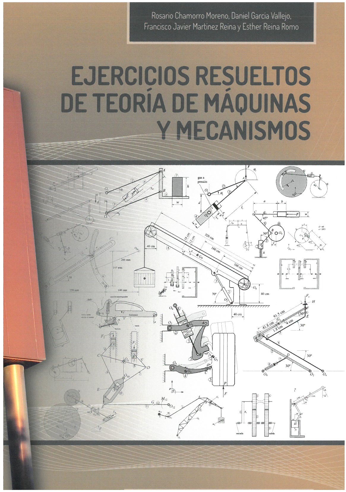 Imagen de portada del libro Ejercicios resueltos de Teoría de Máquinas y Mecanismos