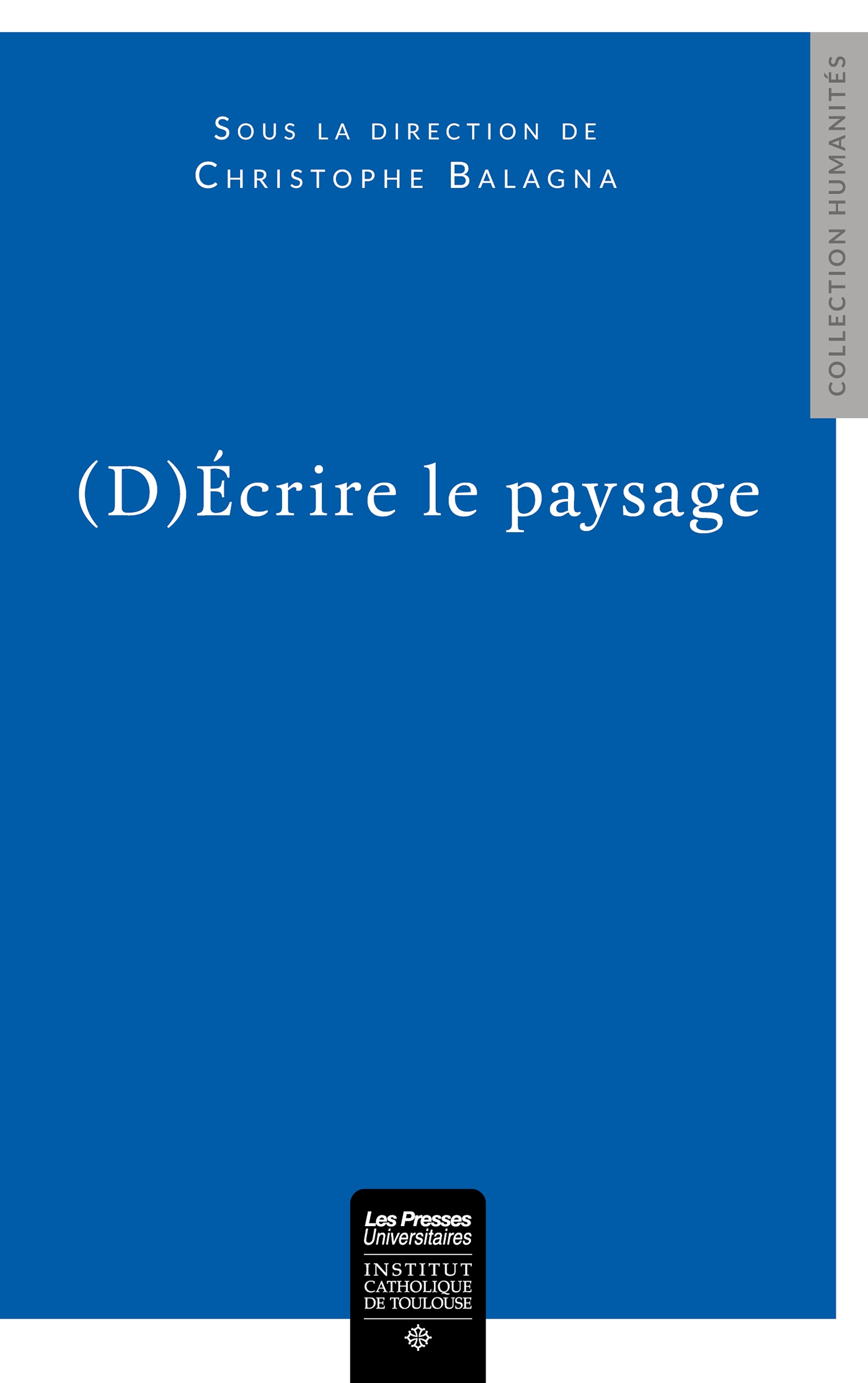 Imagen de portada del libro (D)Écrire le paysage