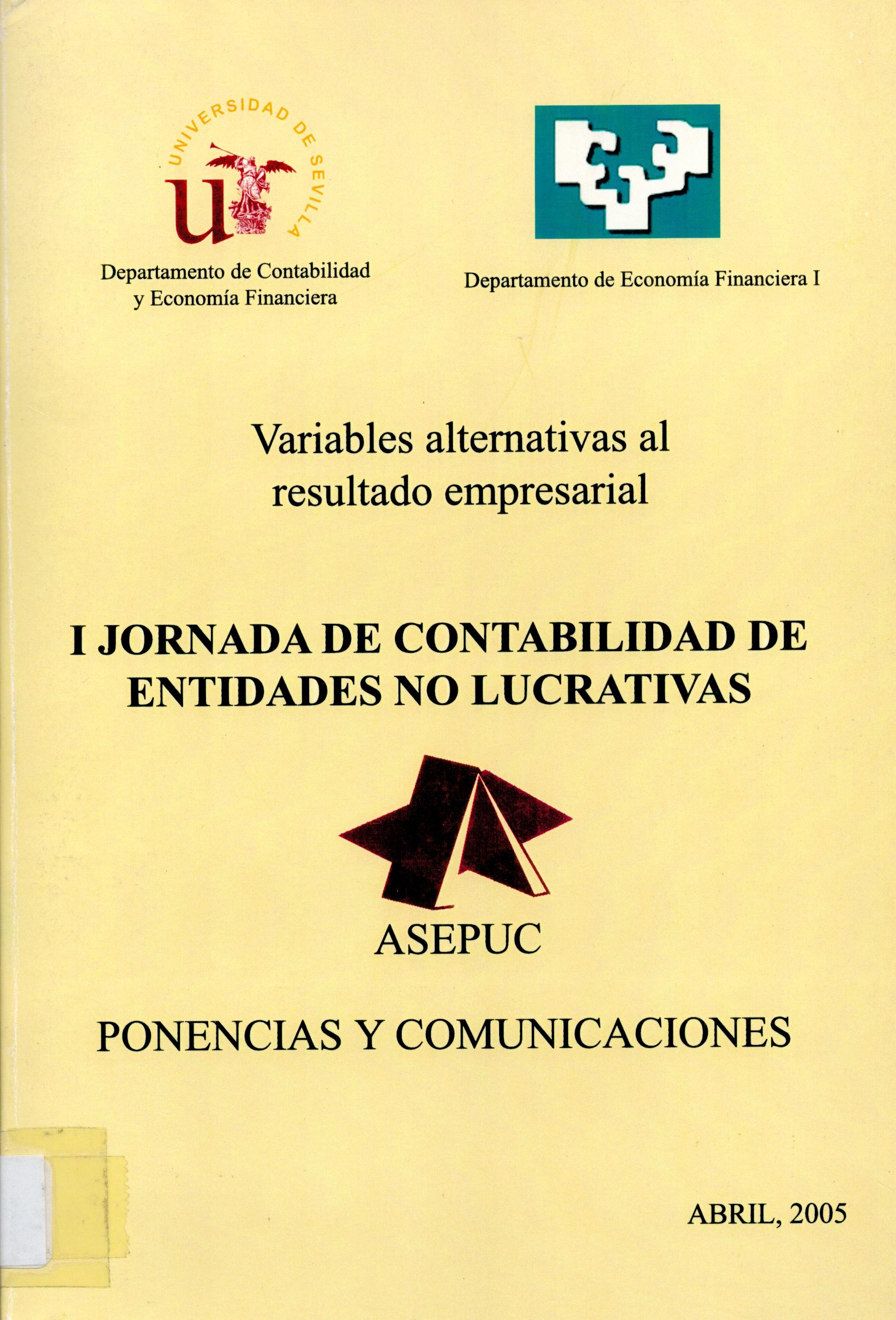 Imagen de portada del libro Variables alternativas al resultado empresarial