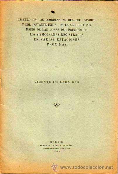 Imagen de portada del libro Cálculo de las coordenadas del foco sísmico y del instante inicial de la sacudida por medio de las horas del principio de los sismógrafos registrados en varias estaciones próximas