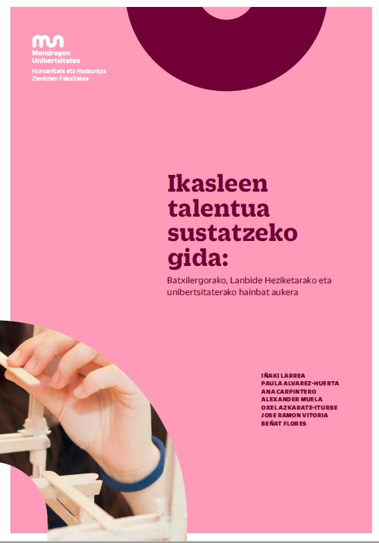 Imagen de portada del libro Ikasleen talentua sustatzeko gida