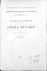 Imagen de portada del libro Los glaciares cuaternarios de Sierra Nevada