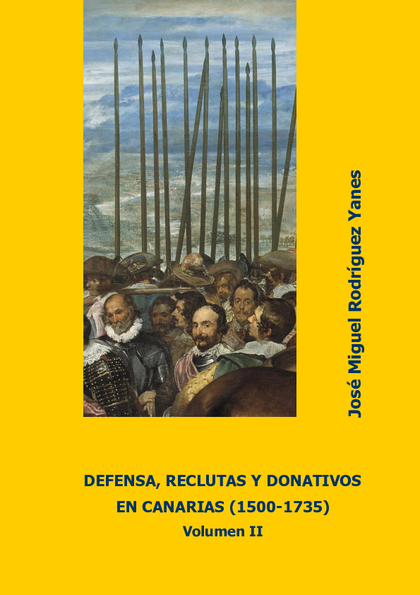 Imagen de portada del libro Defensa, reclutas y donativos en Canarias (1500-1735)