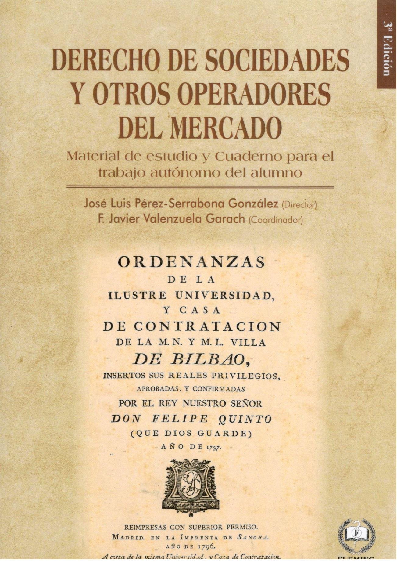 Imagen de portada del libro Derecho de sociedades y otros operadores del mercado