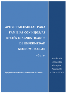 Imagen de portada del libro Apoyo psicosocial para familias con hijos/as recién diagnosticados de enfermedad neuromuscular