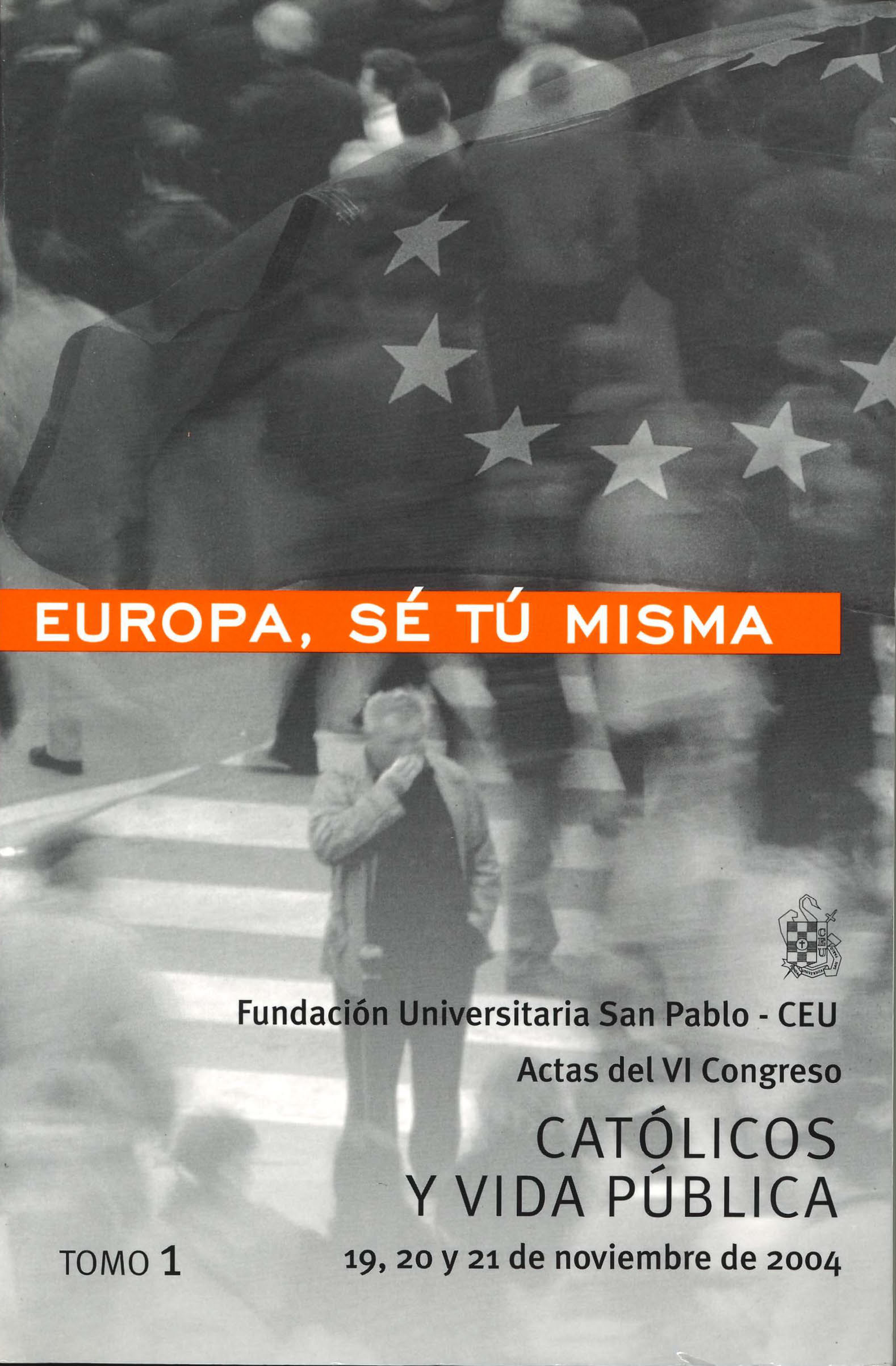 Imagen de portada del libro Europa, sé tú misma