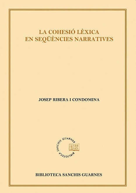 Imagen de portada del libro La cohesió lèxica en seqüències narratives