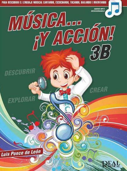Imagen de portada del libro Música... ¡Y acción! 3B