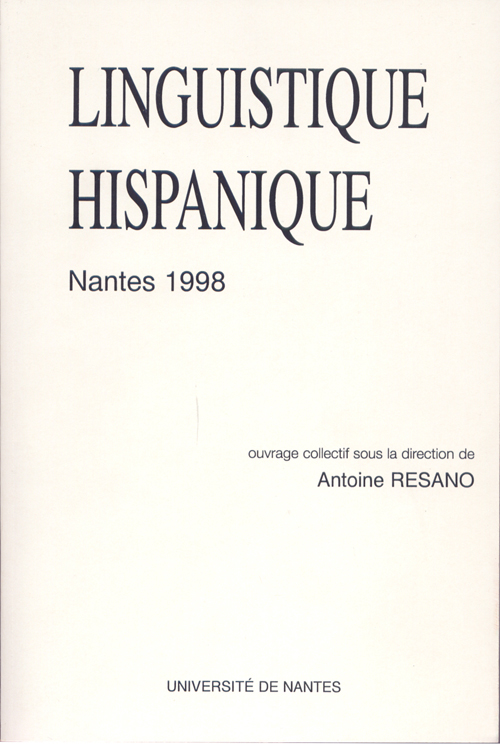 Imagen de portada del libro Linguistique hispanique