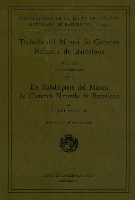 Imagen de portada del libro Els Rafidiòpters del Museu de Ciències Naturals de Barcelona