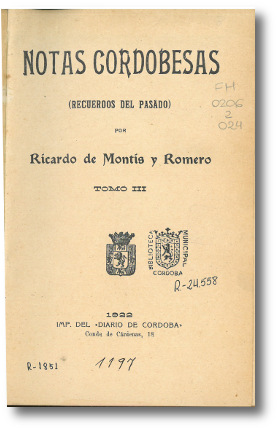 Imagen de portada del libro Notas cordobesas