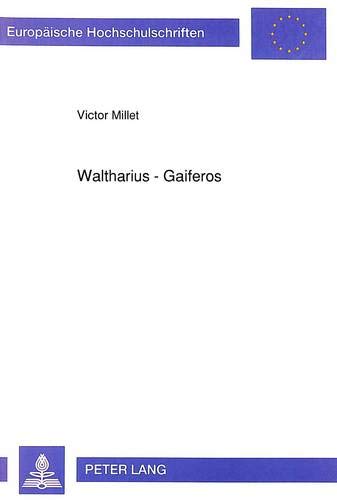 Imagen de portada del libro Waltharius - Gaiferos
