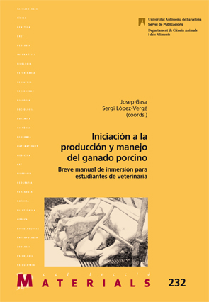 Imagen de portada del libro Iniciación a la producción y manejo del ganado porcino