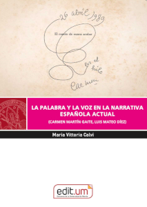 Imagen de portada del libro La palabra y la voz en la narrativa española actual