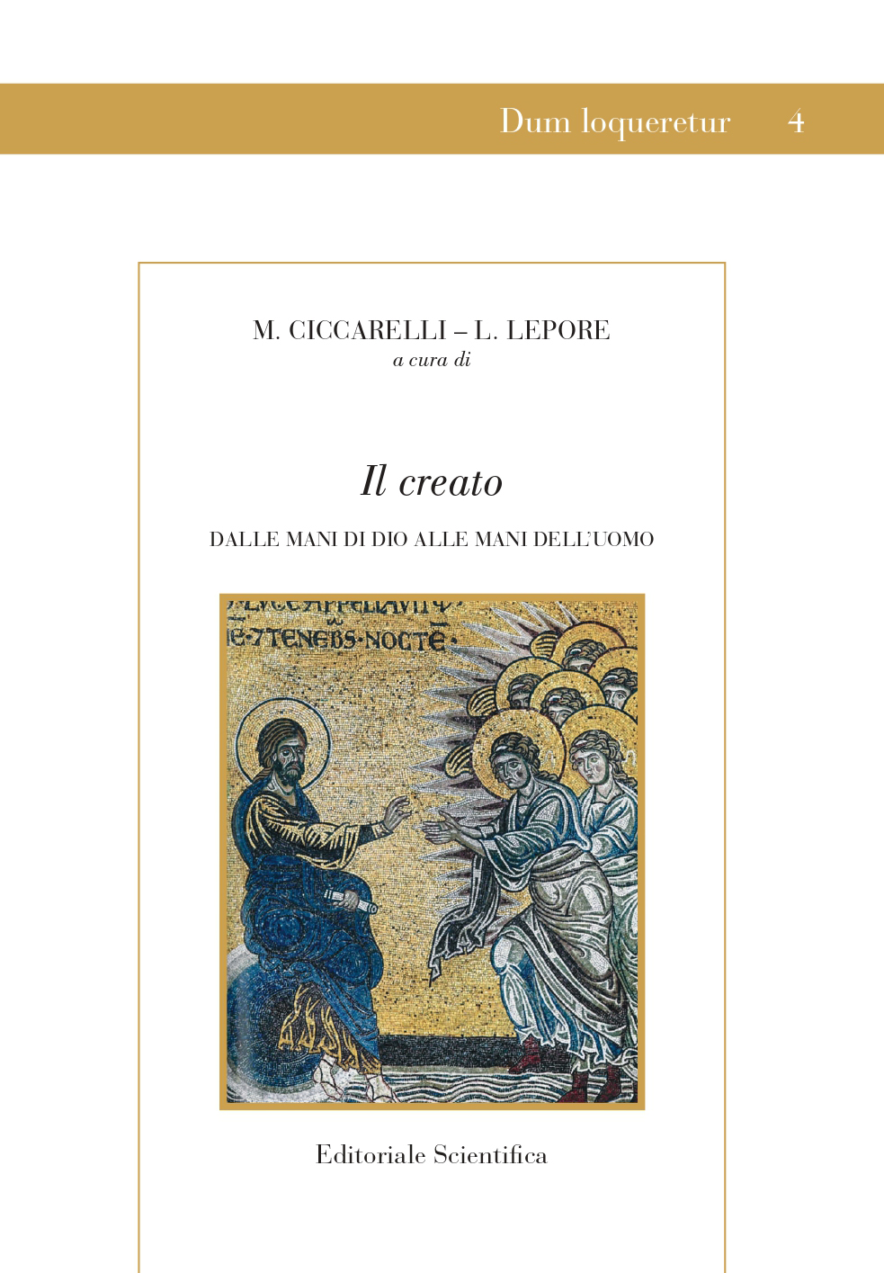 Imagen de portada del libro Il creato