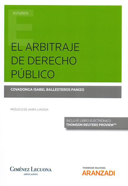 Imagen de portada del libro El arbitraje de Derecho público