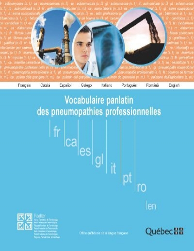 Imagen de portada del libro Vocabulaire panlatin des pneumopathies professionelles