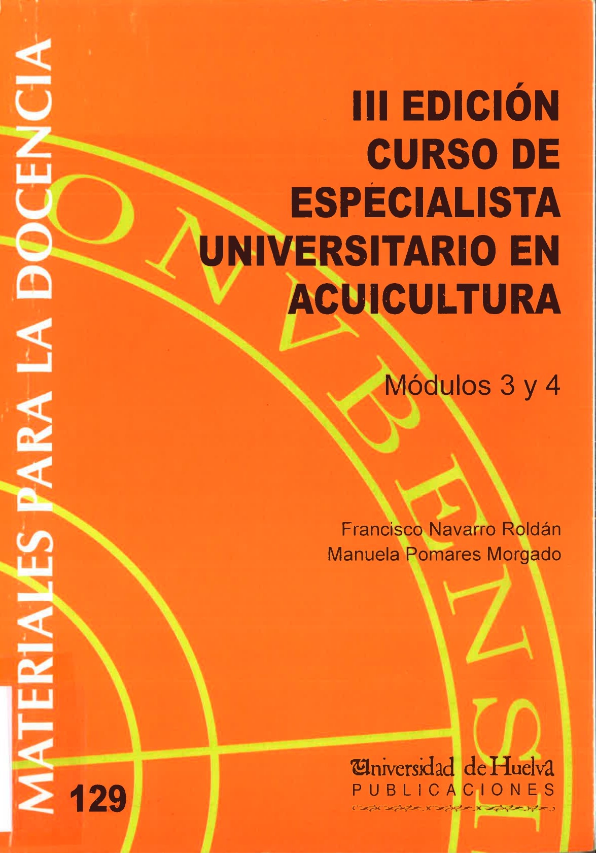 Imagen de portada del libro III Edición Curso de Especialista Universitario en Acuicultura