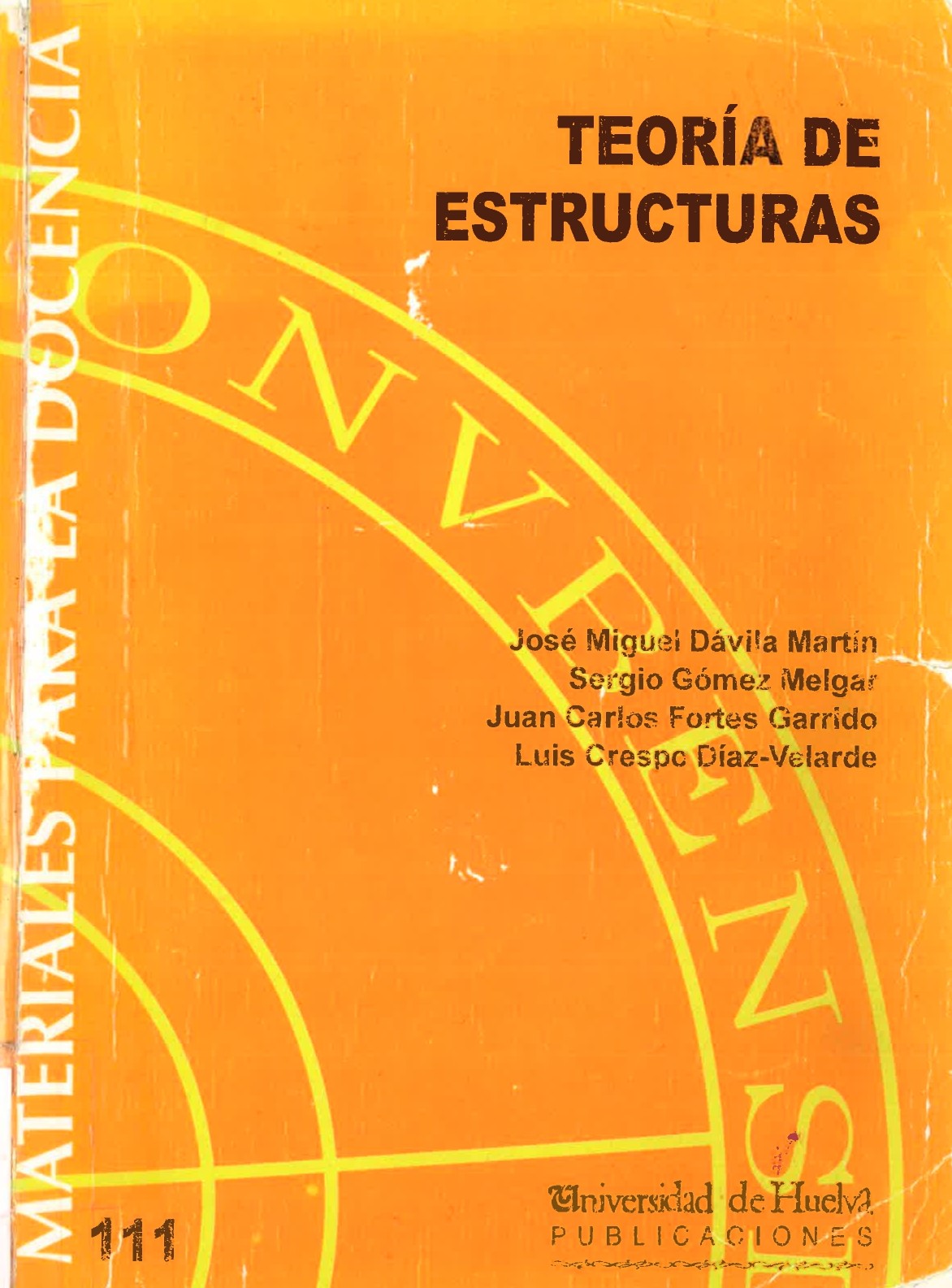 Imagen de portada del libro Teoría de estructuras